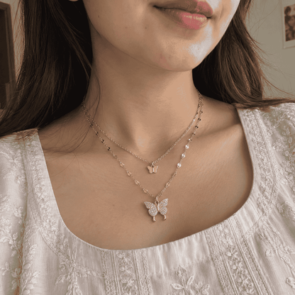 Silver Butterfly Necklace