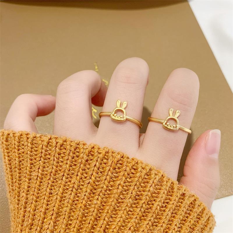 Golden Bunny Ring