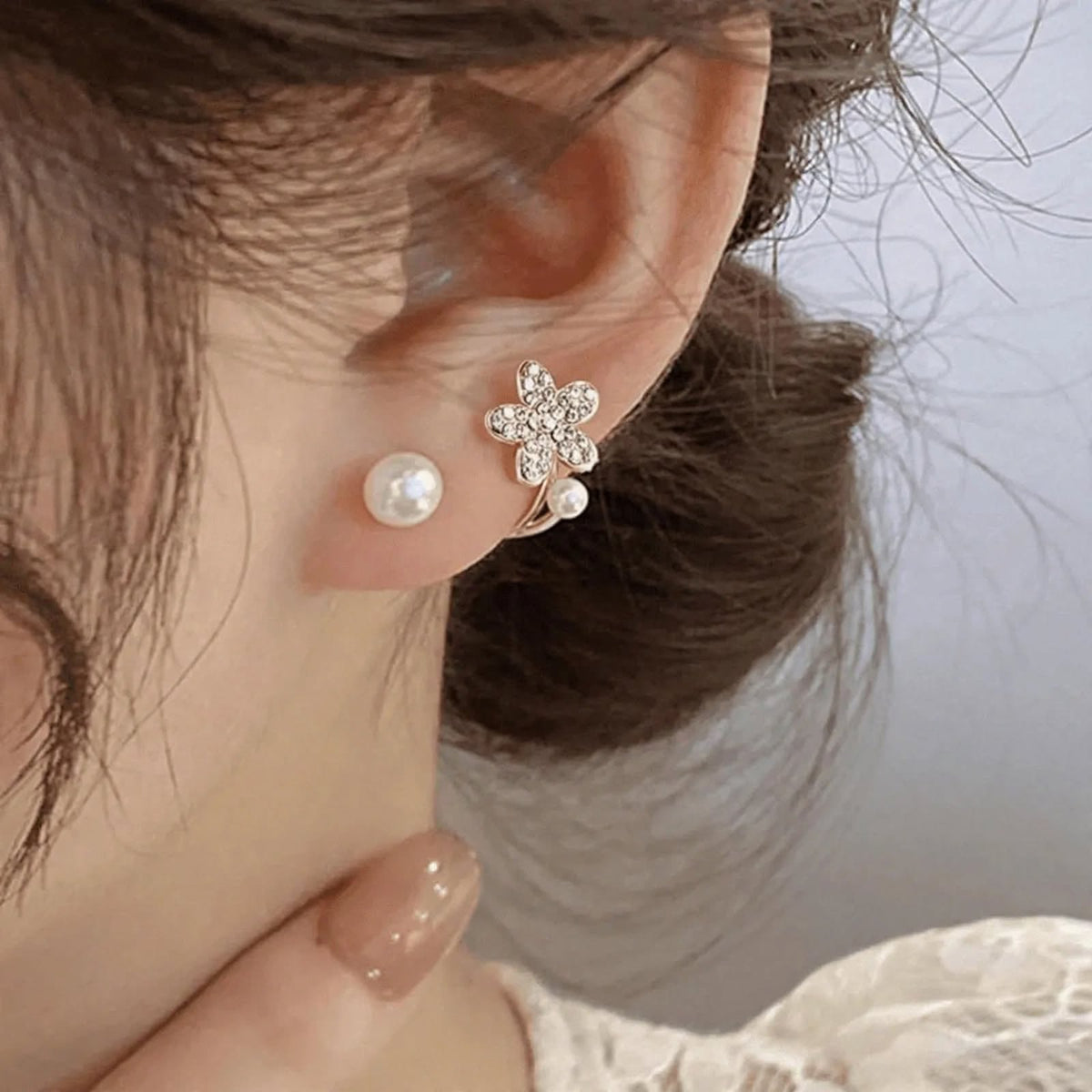 Pearl Blossom Earrings