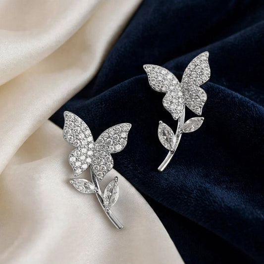 Butterfly Zircon Earrings