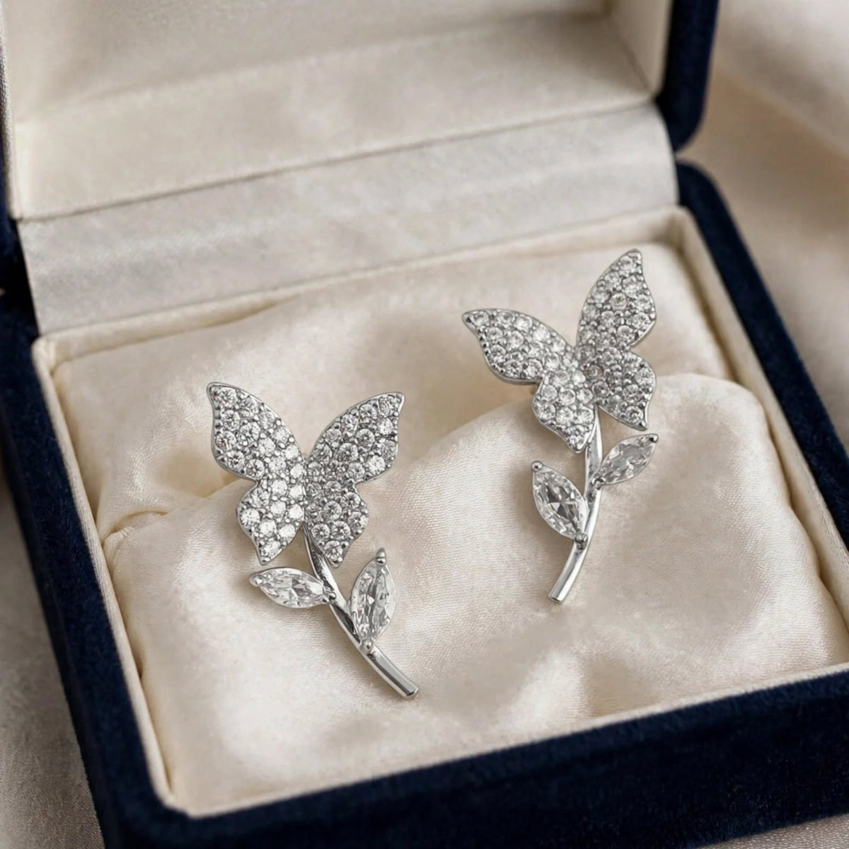 Butterfly Zircon Earrings