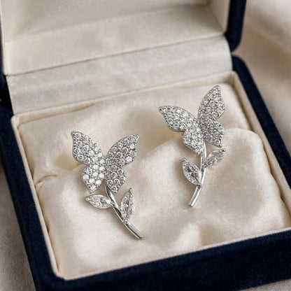 Butterfly Zircon Earrings