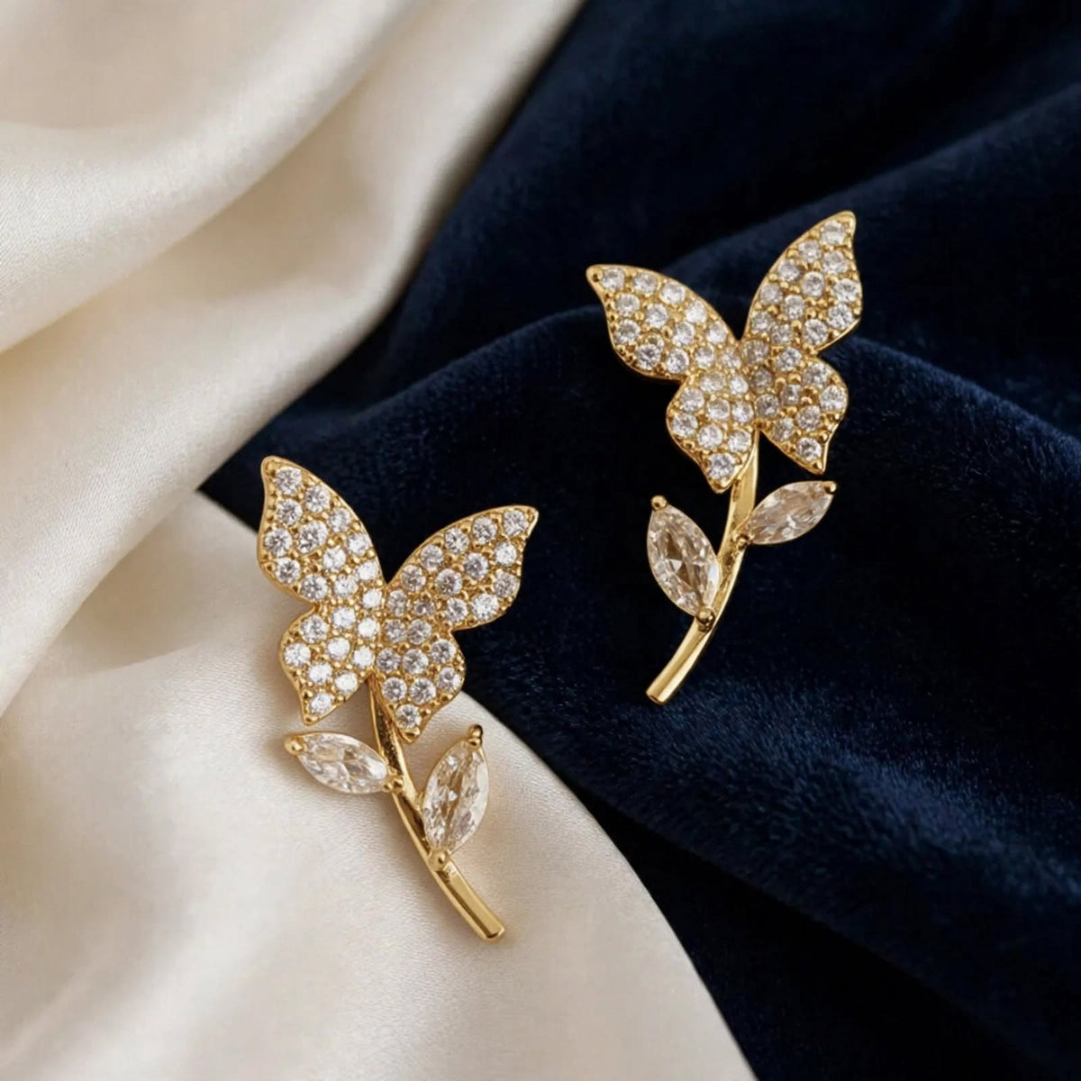 Butterfly Zircon Earrings