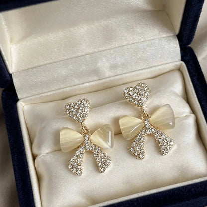 Pearl Bow Earrings