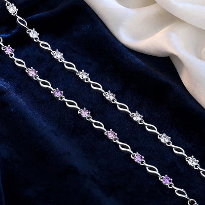 Twisted Crystal Love Bracelet