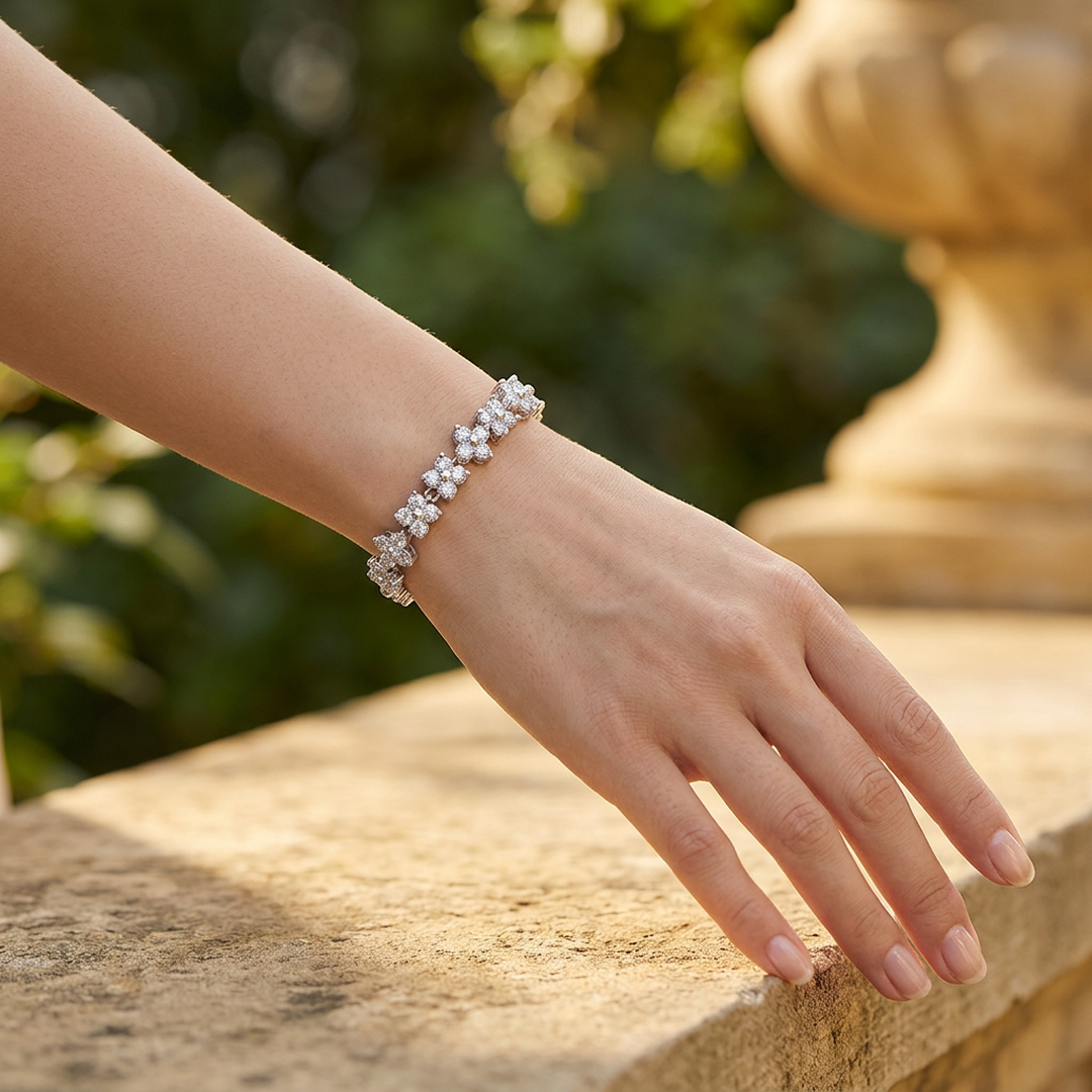 Silver Blossom Bracelet