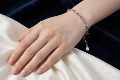 Twisted Crystal Love Bracelet