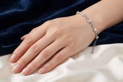 Twisted Crystal Love Bracelet