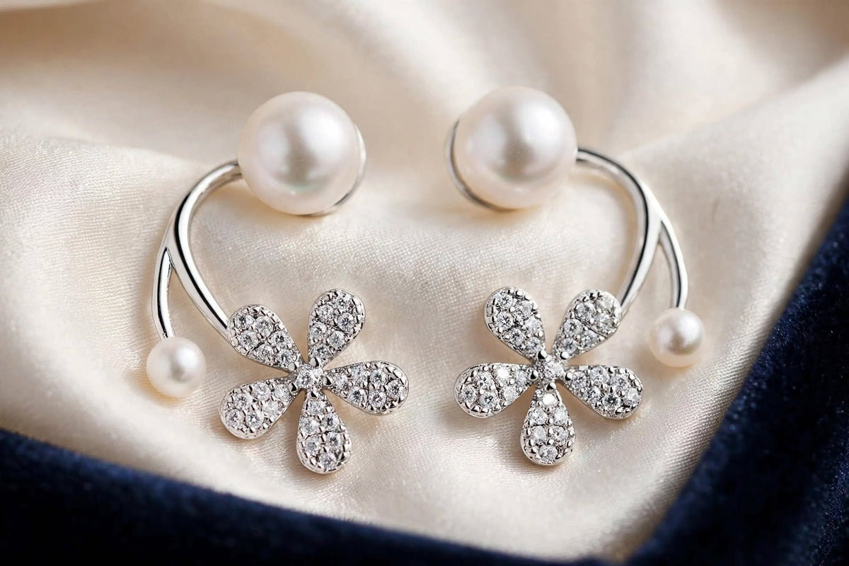 Pearl Blossom Earrings