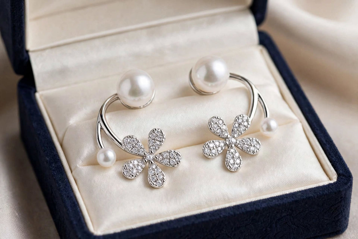Pearl Blossom Earrings